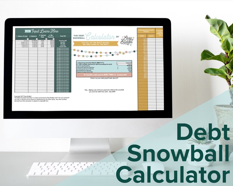 Debt snowball calculator