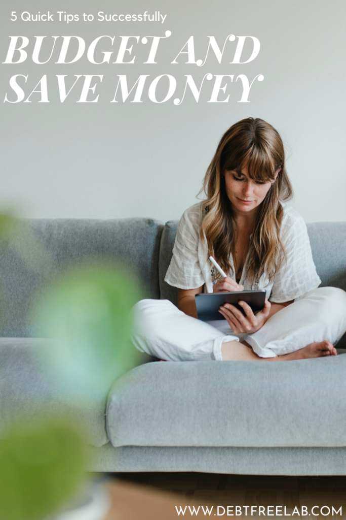 Looking to get better at budgeting? These budgeting tips will help you budget and save money fast. Use these quick and easy tips to get started with your family budget. Understand where your money goes and successfully budget and save money with these tips. #budget #familybudget #savemoneytips #savemoney #financialtips #personalfinance #budgetplanner #budgetingfinances