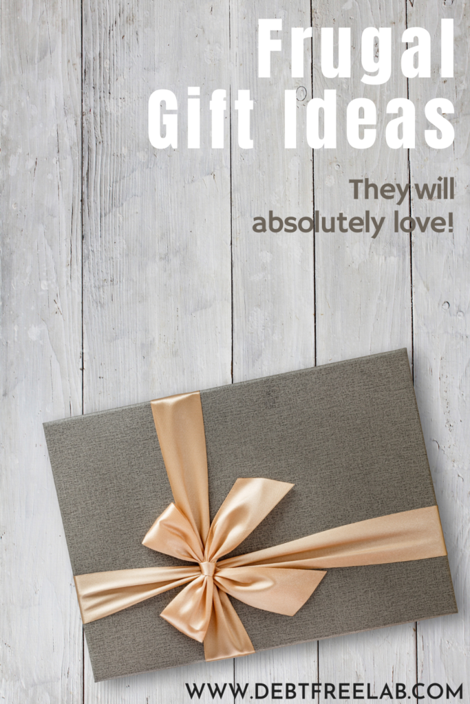 With a little creativity, you can get the perfect frugal gift for everyone on your list! Looking for frugal gift ideas that you can actually afford? Try these awesome thrifty gift ideas that won't break the bank! #christmas #gifts #frugal #budgeting #shopping #savings #savemoney #debtfree #holidays #budget