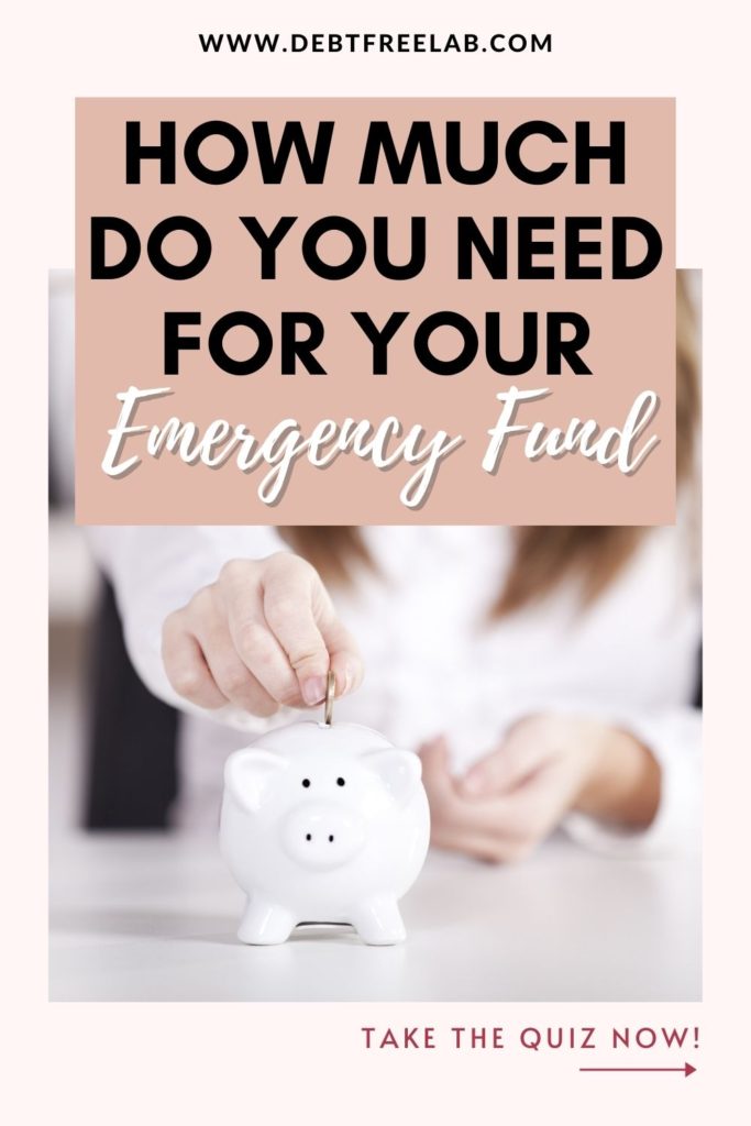 Wondering how much do you really need to stash away for your emergency fund? Take this fun quiz to find out how much you should be saving based on your specific situation! Click through to find out how much do you really need for your emergency fund!
